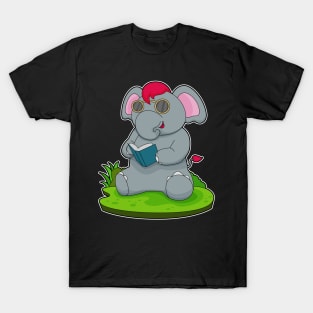 Elephant Book Glasses T-Shirt